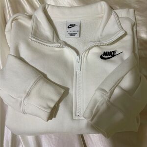 Nike Women’s White Quarter Zip Sweatshirt